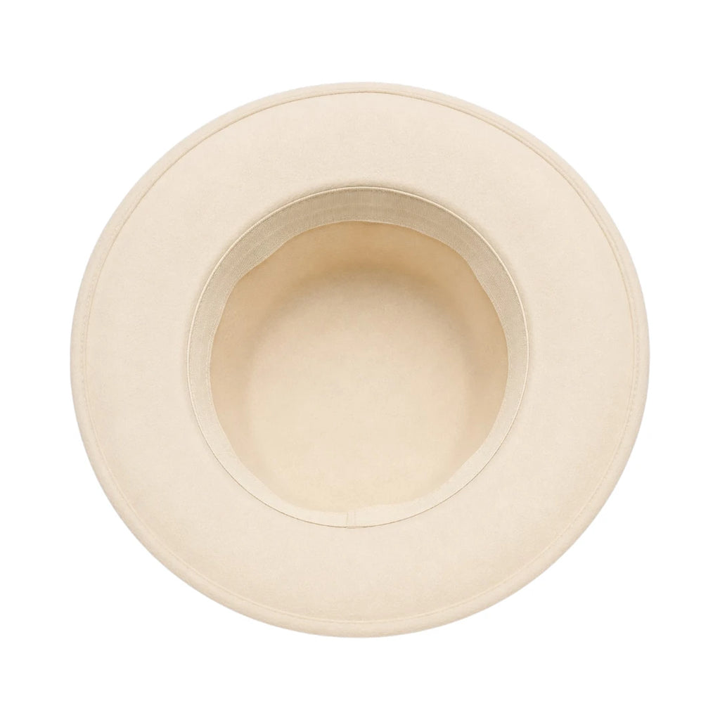 Hawaiian Hats Women's Ivory Wool Felt Cloche Hat with Pearl Accent
